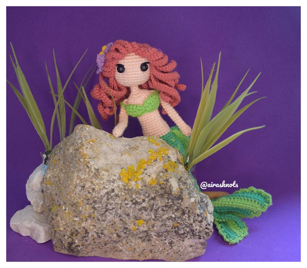 Alma Mermaid Crochet Pattern: Amigurumi Doll (PDF Pattern)