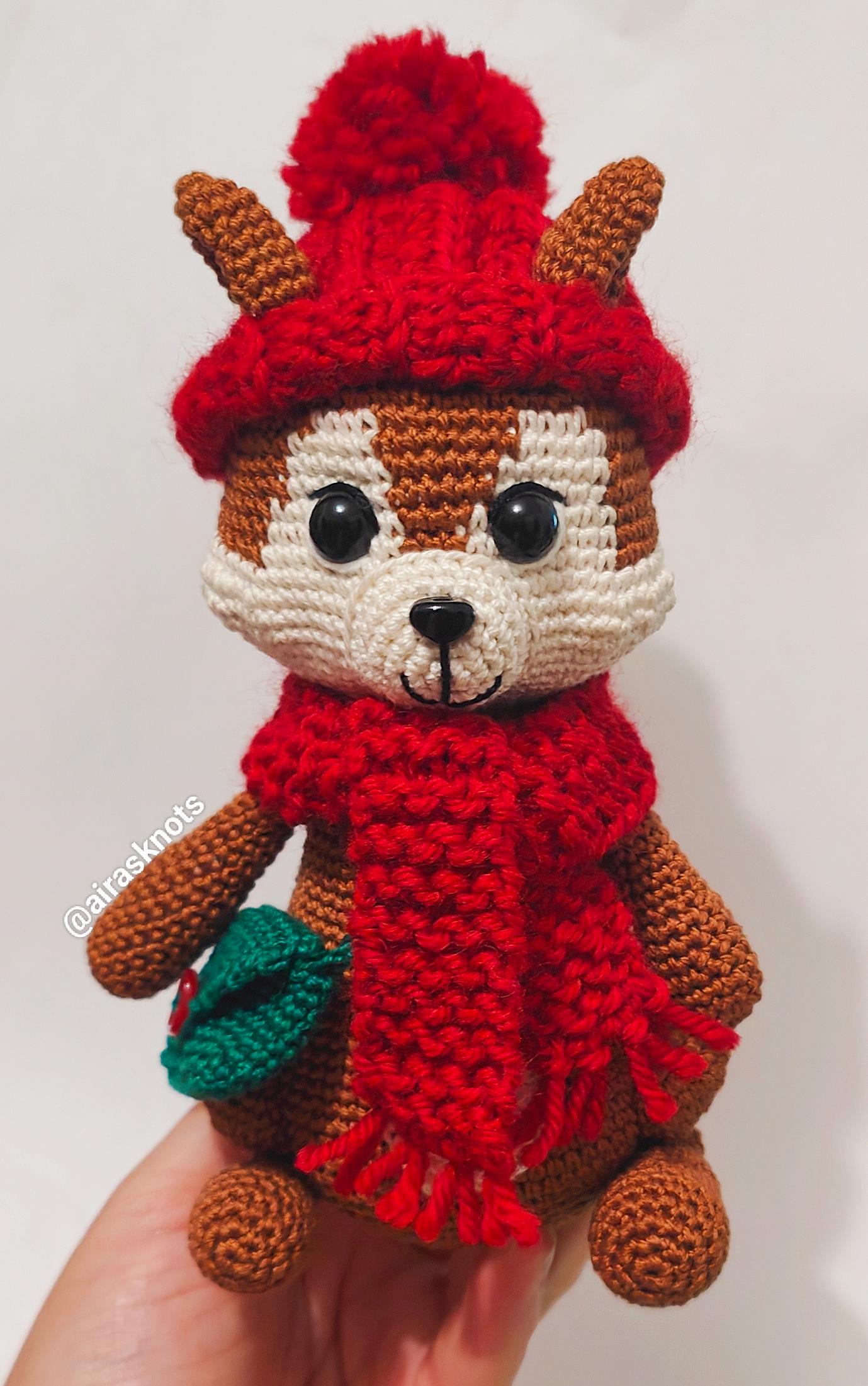 Hammy the Squirrel Amigurumi PDF Pattern in English