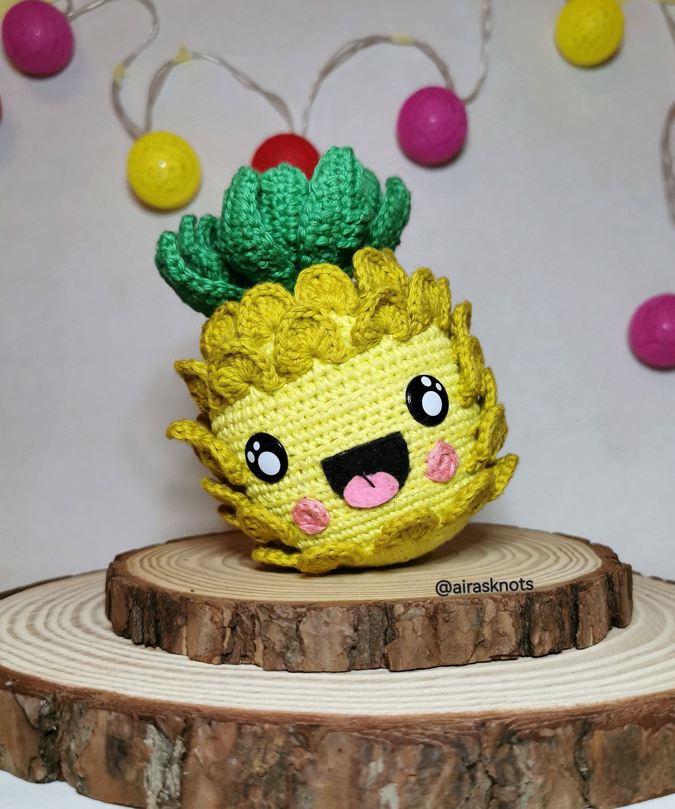 Kiki, the Happy Pineapple Amigurumi Pattern