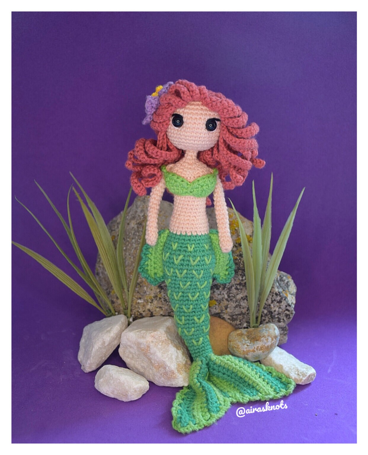 Alma Mermaid Crochet Pattern: Amigurumi Doll (PDF Pattern)