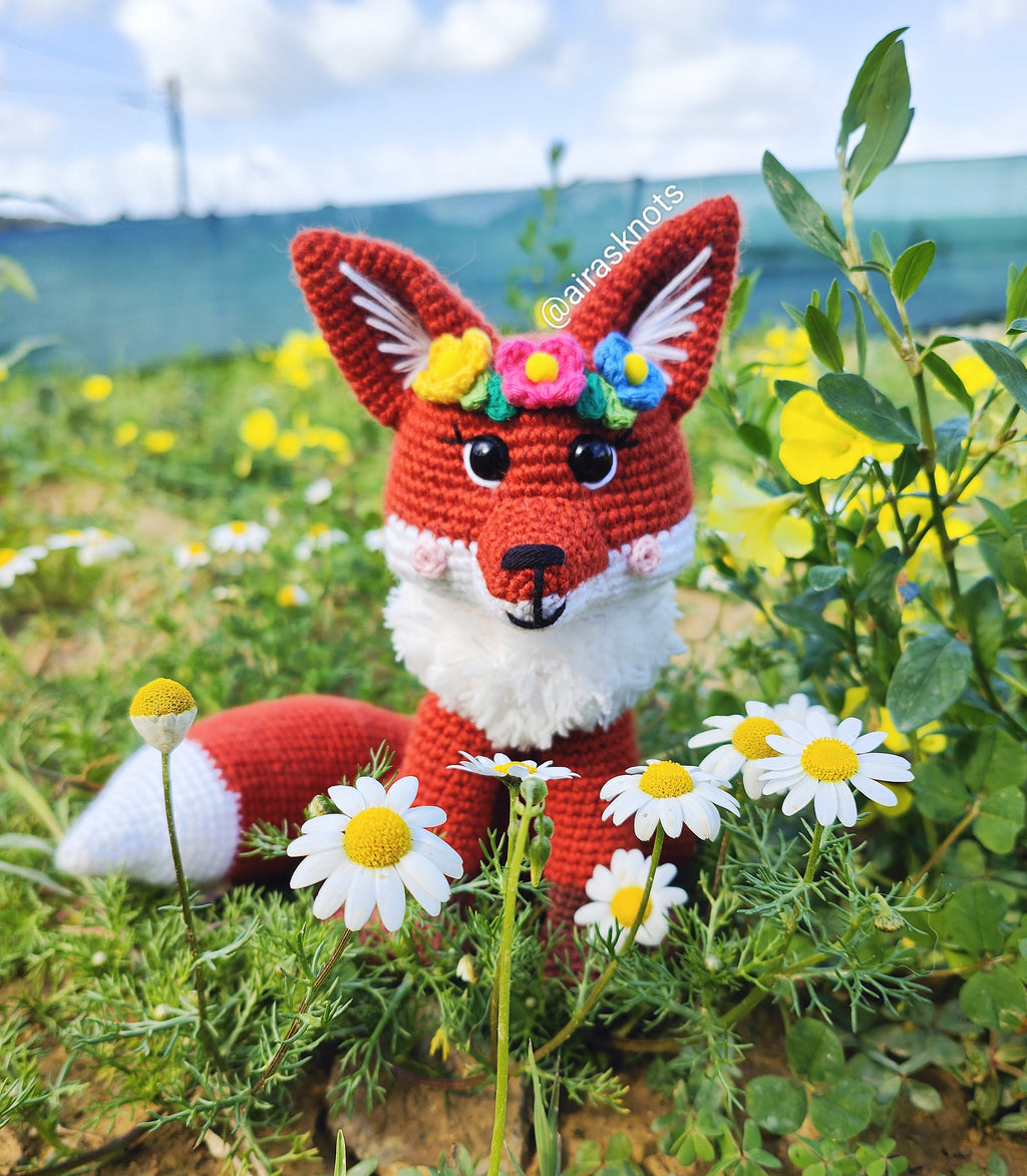Amber the Spring Fox Amigurumi PDF Pattern English