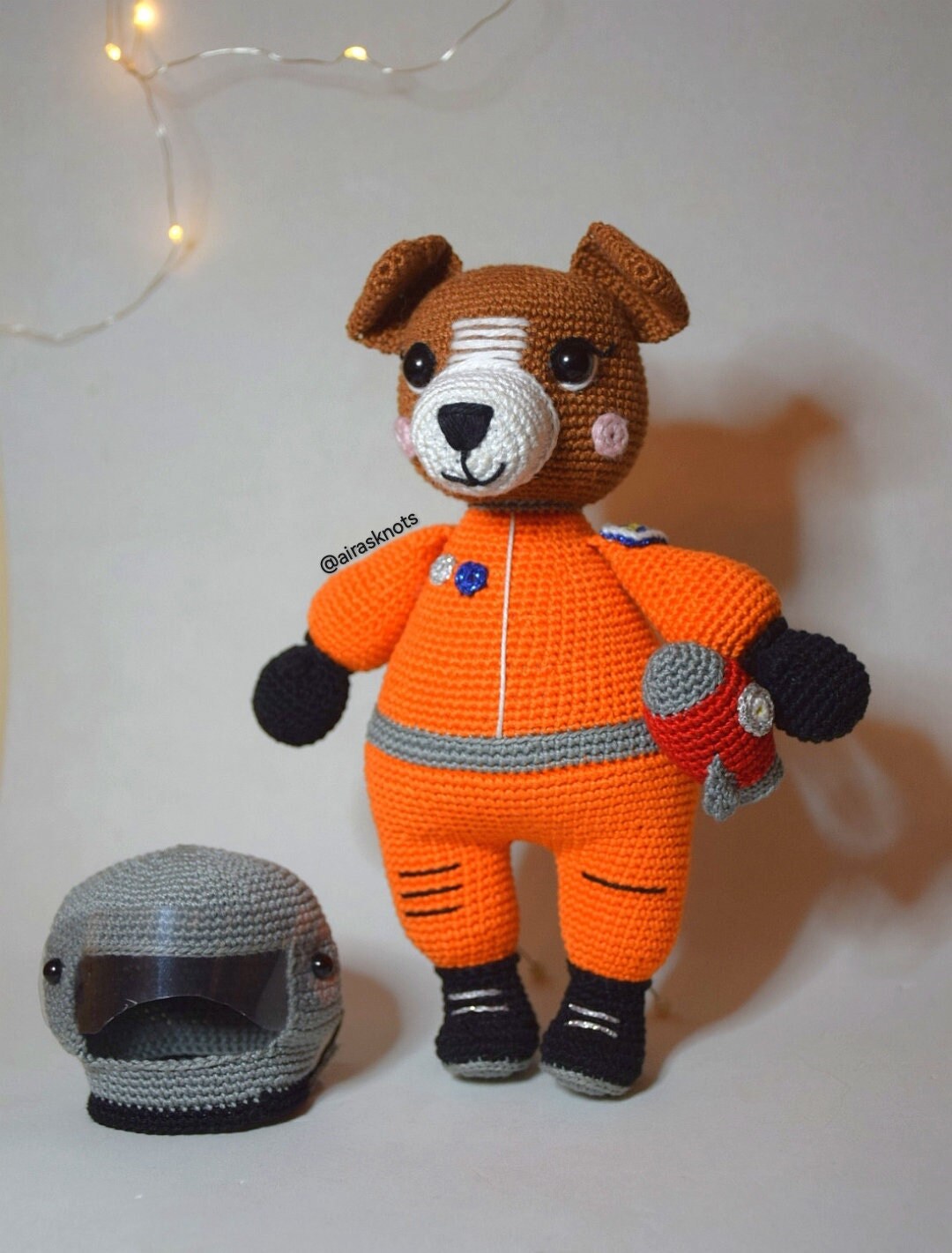 Laika, the Astronaut Dog Amigurumi Pattern