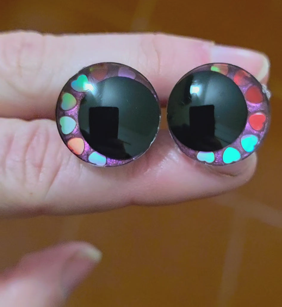 Love in Pink Safety Eyes - 20mm