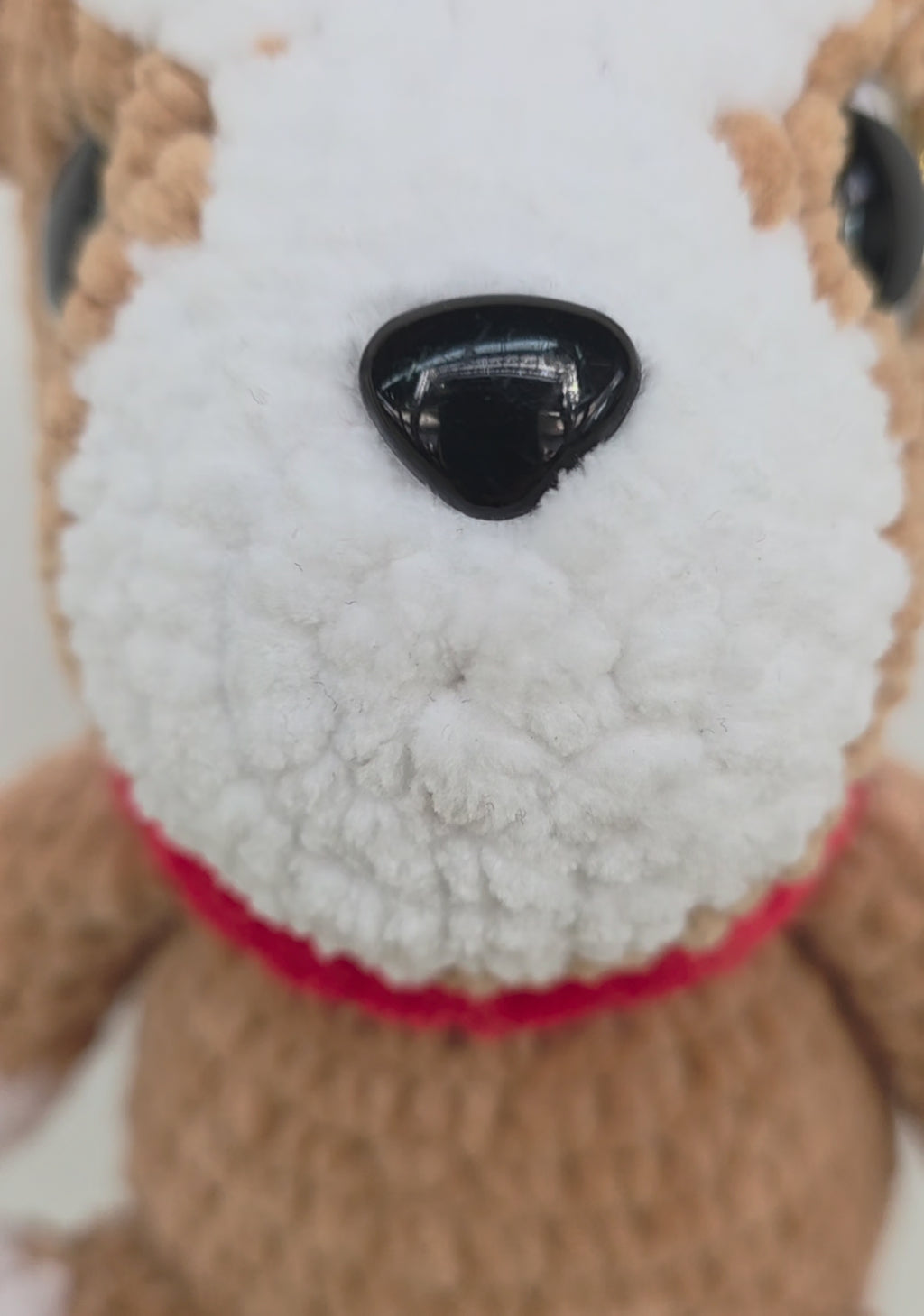 Crochet Corgi Puppy with Red Collar