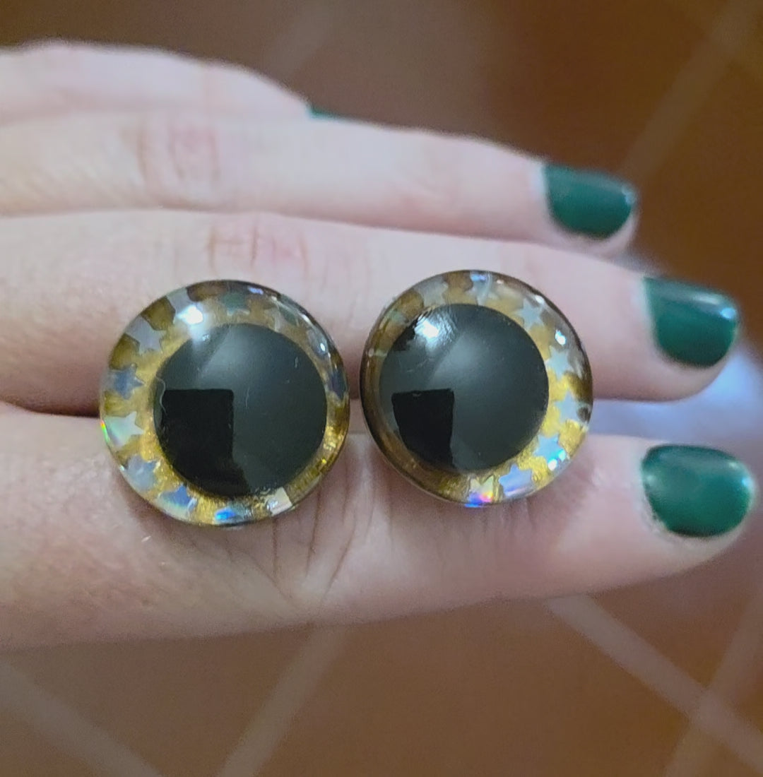 Golden Stars Safety Eyes - 20mm